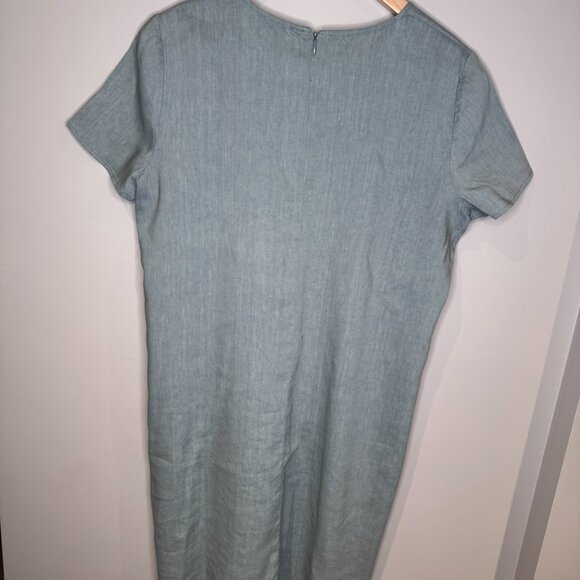 Theory Linen Dress - Size 12 - Picture 5 of 9